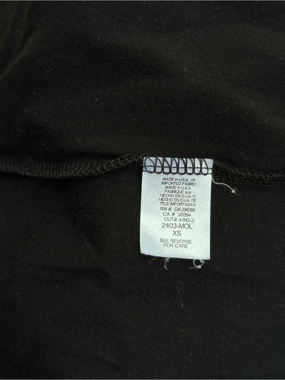 Vintage Black Wrap Mini Dress XS - Picture 6 of 7